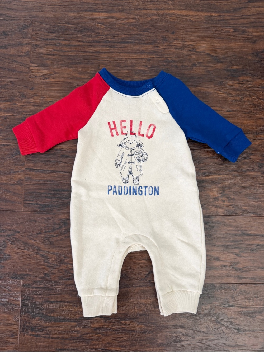 GAP x Paddington Baby Romper - Red, Blue & Cream Vintage Soft: 0-3mo NWOT